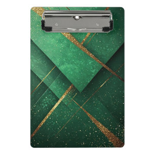 Mini Porte-bloc Cadeau Élégant Accessoire de Bureau Abstrait Vert