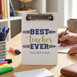 Mini Porte-bloc Cadeau personnalisé Meilleur Enseignant - Cadeau P