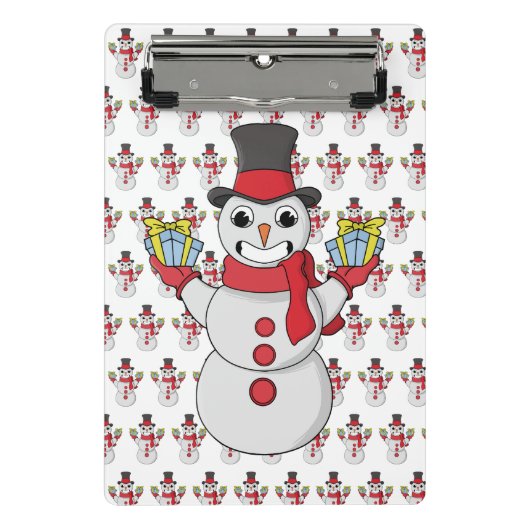 Mini Porte-bloc Cadeaux pour vous de Snowman (Devant)