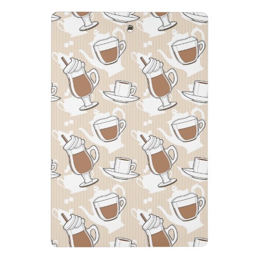 Mini Porte-bloc Café, motif doux (Dos)