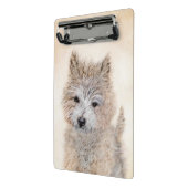 Mini Porte-bloc Cairn Terrier Peinture Chiot - Art Chien original (Angle2)
