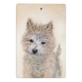 Mini Porte-bloc Cairn Terrier Peinture Chiot - Art Chien original (Dos)