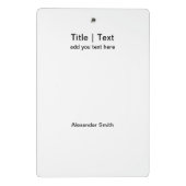 Mini Porte-bloc Calendrier 2023 avec jours fériés Moderne Bleu (Dos)