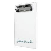 Mini Porte-bloc Calligraphie Simple Plain Nom Professionnel (Angle2)