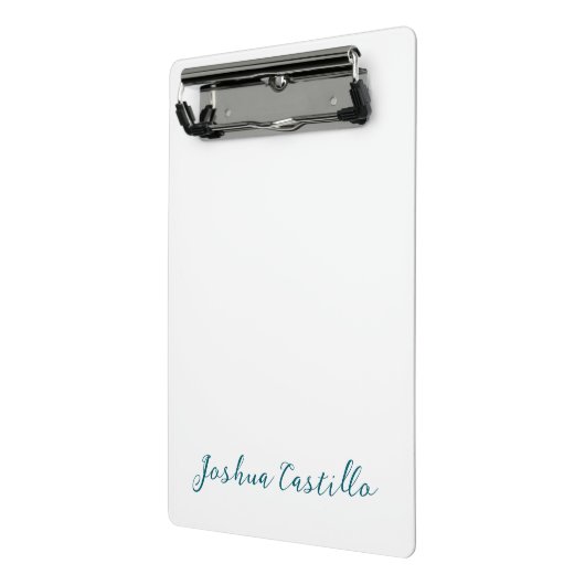 Mini Porte-bloc Calligraphy Simple Plain Professional Name (Angle2)
