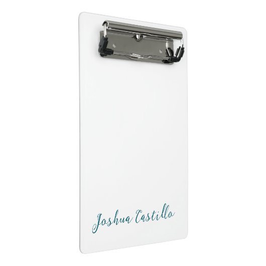 Mini Porte-bloc Calligraphy Simple Plain Professional Name (Incliné)