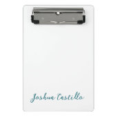 Mini Porte-bloc Calligraphy Simple Plain Professional Name (Devant)