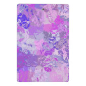 Mini Porte-bloc Camo Abstrait tendance rose violet bleu (Dos)