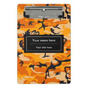 Mini Porte-bloc Camo orange, camouflage, militaire, armée