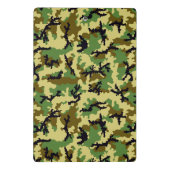 Mini Porte-bloc Camouflage des bois (Dos)