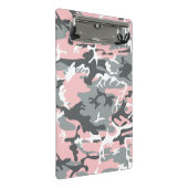 Mini Porte-bloc Camouflage rose et gris, Militaire, Armée (Incliné)