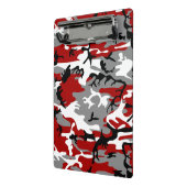 Mini Porte-bloc Camouflage rouge et gris, Militaire, Armée (Angle2)