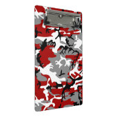 Mini Porte-bloc Camouflage rouge et gris, Militaire, Armée (Incliné)