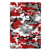 Mini Porte-bloc Camouflage rouge et gris, Militaire, Armée (Dos)