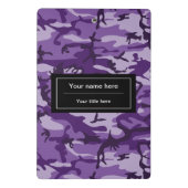 Mini Porte-bloc Camouflage Violet, Militaire, Armée (Dos)