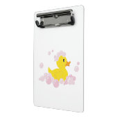 Mini Porte-bloc Canard dans des bulles roses (Angle2)