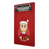 Mini Porte-bloc Caricature pour fille de Noël mini porte - bloc (Angle2)