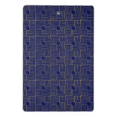 Mini Porte-bloc Carnet Carré bleu (Dos)