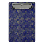 Mini Porte-bloc Carnet Carré bleu (Devant)