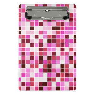 Mini Porte-bloc Carreaux de Piscine, Carreaux de Mosaïque Roses, M