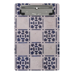 Mini Porte-bloc Carrelage Delft Bleu : Motif d'art néerlandais cla