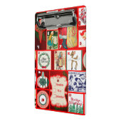 Mini Porte-bloc Carrés de l'illustration de Noël (Angle2)