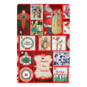 Mini Porte-bloc Carrés de l'illustration de Noël (Dos)