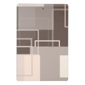 Mini Porte-bloc Carrés géométriques - Crème au chocolat (Dos)