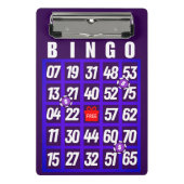 Mini Porte-bloc Carte Bingo violette (Devant)