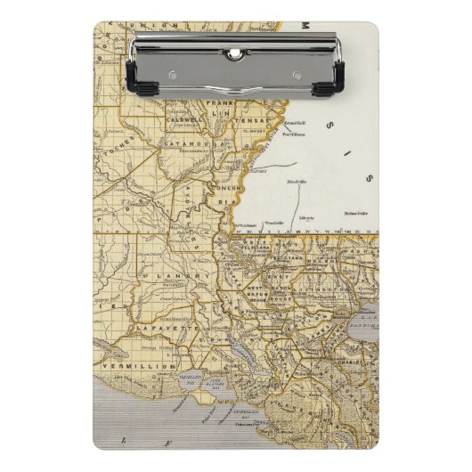 Mini Porte-bloc Carte d'atlas de la Louisiane (Devant)