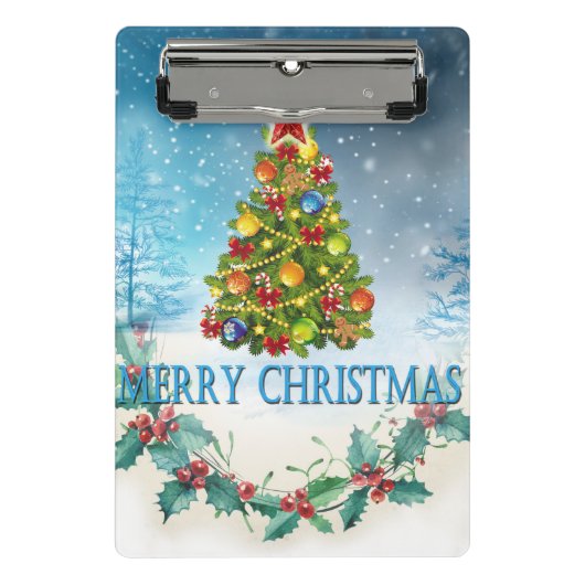 Mini Porte-bloc Carte de Joyeux Noël (Devant)