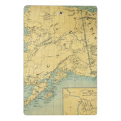Mini Porte-bloc Carte de l'Alaska (Dos)