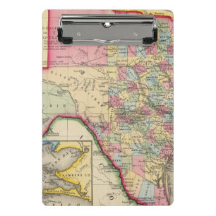 Mini Porte-bloc Carte du comté du Texas