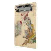 Mini Porte-bloc Carte géologique, îles britanniques (Angle2)
