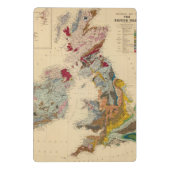 Mini Porte-bloc Carte géologique, îles britanniques (Dos)