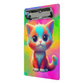 Mini Porte-bloc Carton de chaton couleur arc-en-ciel jolie (Angle2)