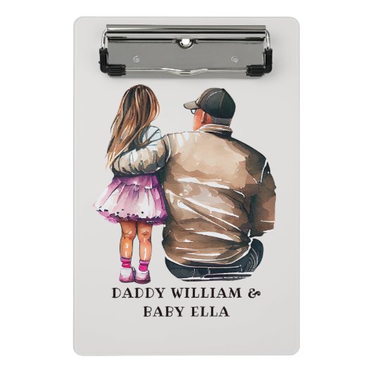 Mini Porte-bloc Caution père et fille (11) (Devant)