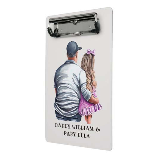 Mini Porte-bloc Caution père et fille (12) (Angle2)