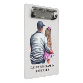 Mini Porte-bloc Caution père et fille (12) (Incliné)