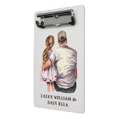 Mini Porte-bloc Caution père et fille (13) (Angle2)