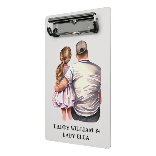 Mini Porte-bloc Caution père et fille (13) (Angle2)