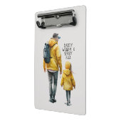 Mini Porte-bloc Caution père et fille (3) (Angle2)