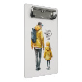 Mini Porte-bloc Caution père et fille (3) (Incliné)