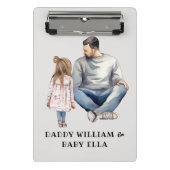 Mini Porte-bloc Caution père et fille (4) (Devant)