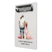 Mini Porte-bloc Caution père et fille (6) (Angle2)