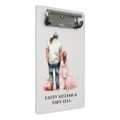 Mini Porte-bloc Caution père et fille (6) (Incliné)