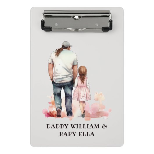 Mini Porte-bloc Caution père et fille (6) (Devant)