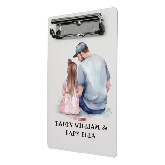 Mini Porte-bloc Caution père et fille (7) (Angle2)