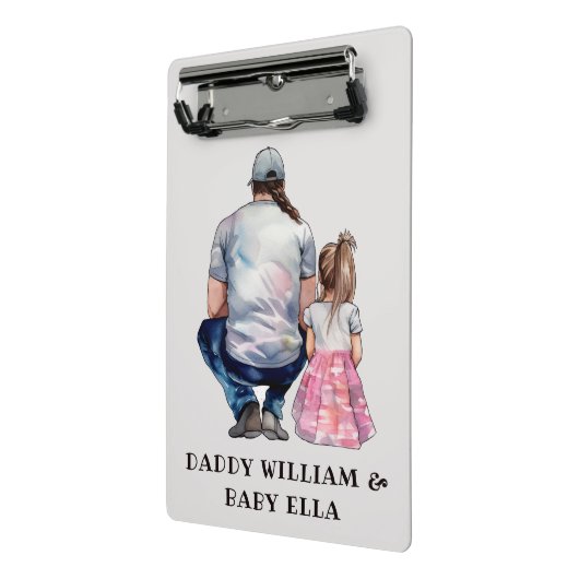 Mini Porte-bloc Caution père et fille (8) (Angle2)