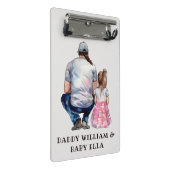 Mini Porte-bloc Caution père et fille (8) (Incliné)